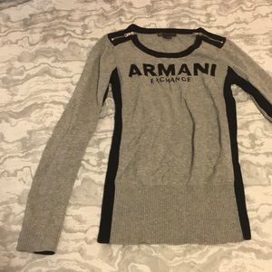 Armani Exchange Gray Sweater